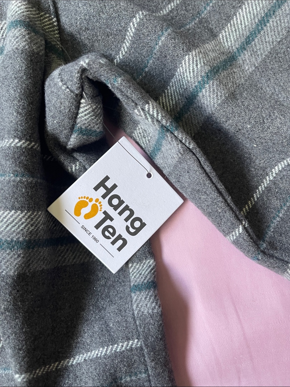 Hang Ten Gray Plaid Button-Up Shirt - Picture 2 of 4